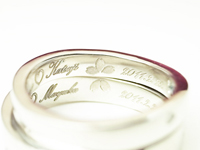 結婚指輪　桜