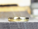 結婚指輪　幅広　ゴールド