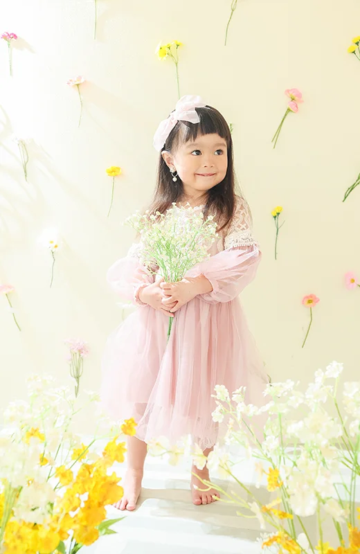 写真工房ぱれっと札幌東店の七五三衣装3歳女の子ドレス(3)