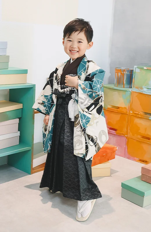 写真工房ぱれっと札幌東店の七五三衣装3歳男の子和装(16)