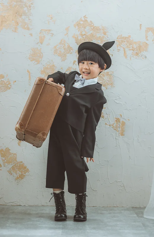 写真工房ぱれっと札幌東店の七五三衣装3歳男の子タキシード(14)