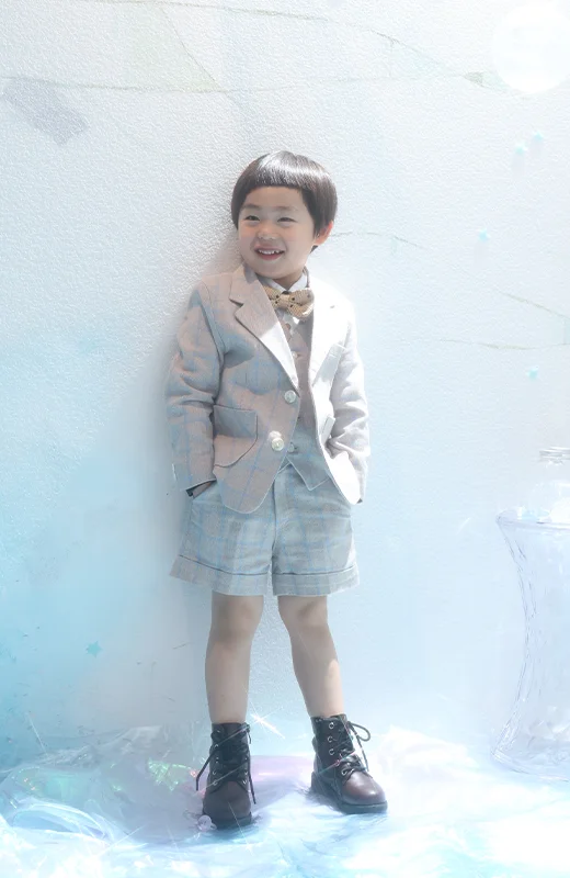 写真工房ぱれっと札幌東店の七五三衣装3歳男の子タキシード(15)