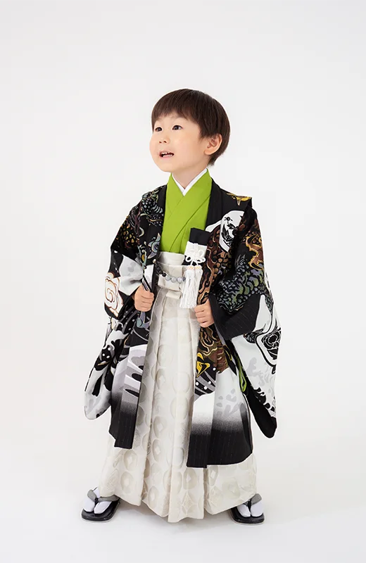 写真工房ぱれっと函館北斗店の七五三衣装5歳男の子和装(15)