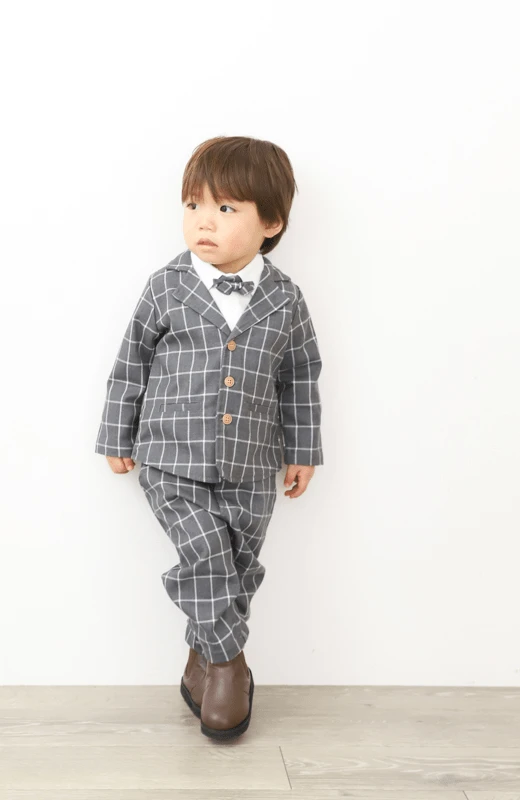 写真工房ぱれっと札幌西店の七五三衣装3歳男の子タキシード(3)