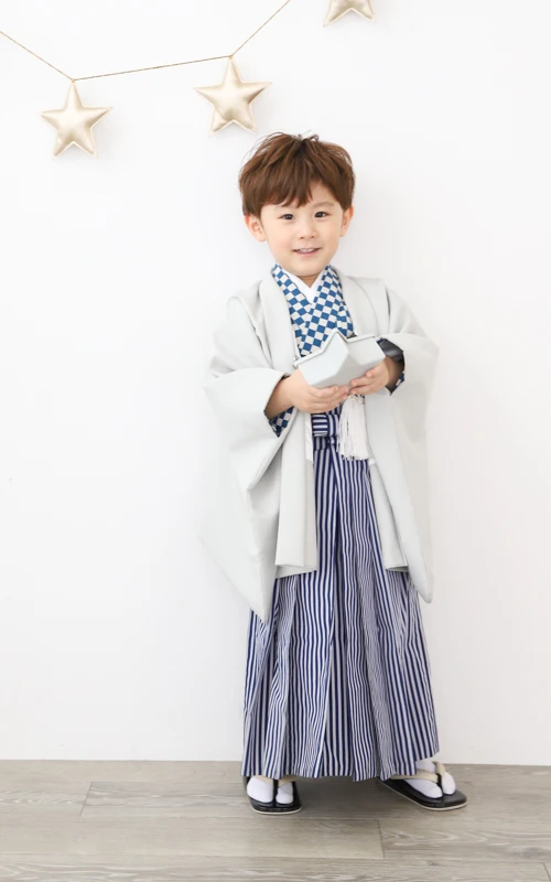 写真工房ぱれっと札幌西店の七五三衣装3歳男の子和装(3)
