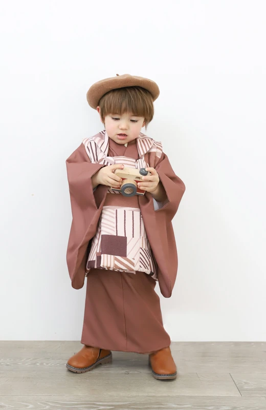 写真工房ぱれっと札幌西店の七五三衣装3歳男の子和装(8)