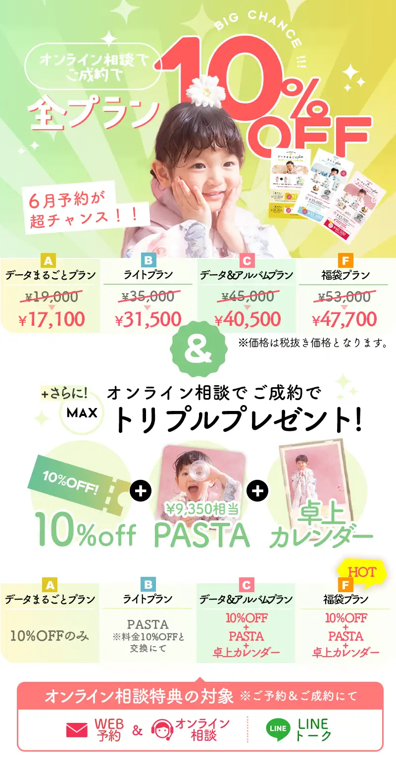 今月のキャンペーン